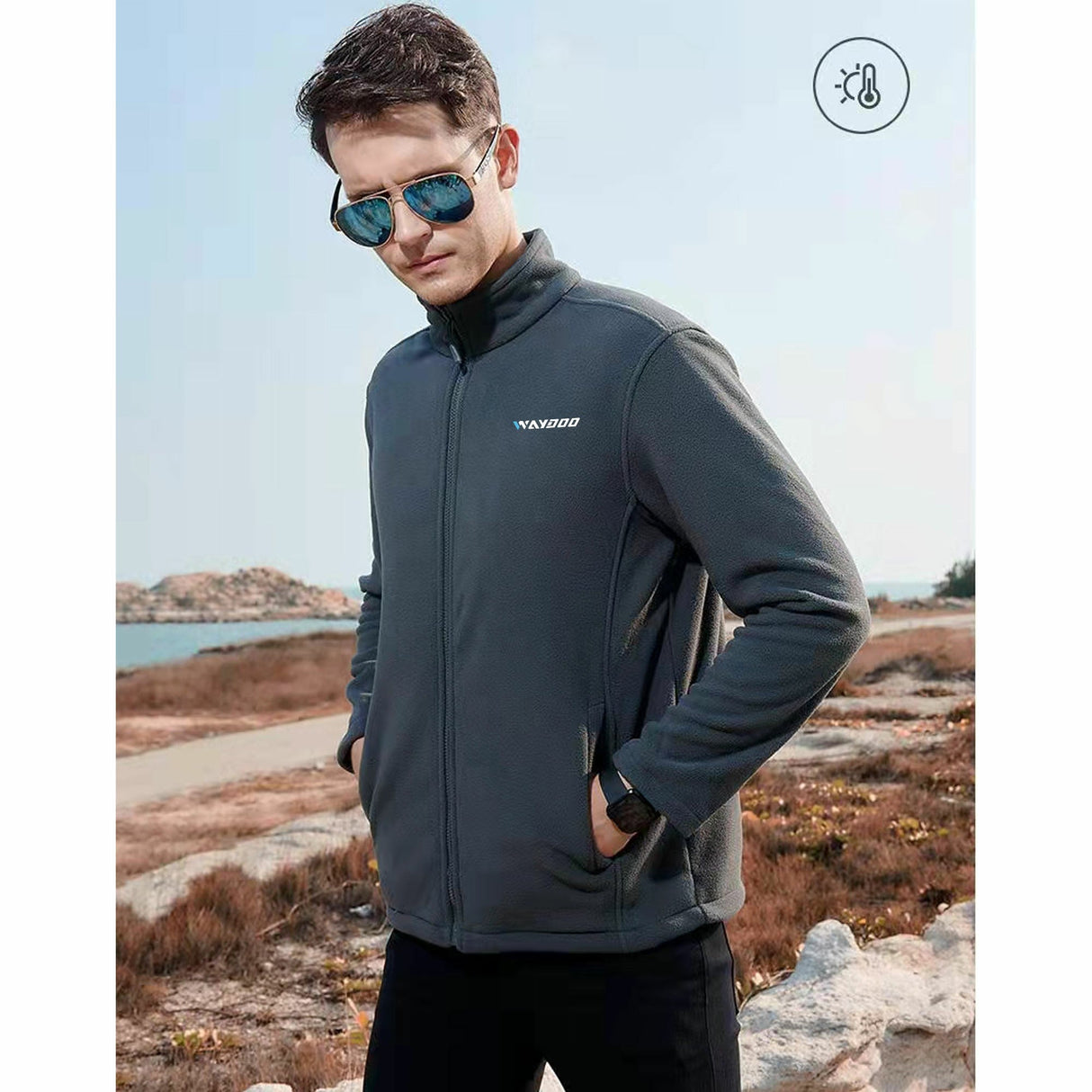 Double Layer Hooded Windbreaker