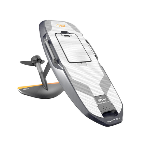 Flyer EVO image showcasing a sleek electric hydrofoil board design with streamlined features.