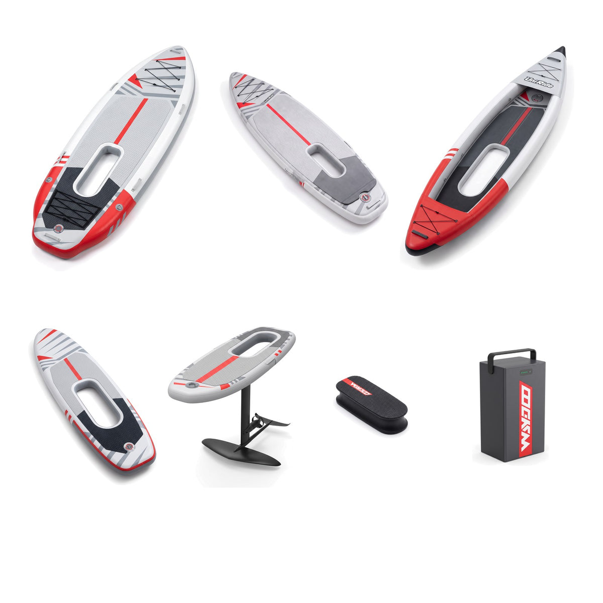 Waydoo UniRide All-in-One Pack : flotteurs Explore eSUP, eSUP, eKayak, eSurfboard et eFoil avec UniRide Core et Powerflight Battery 15